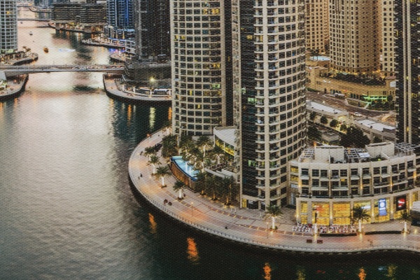 Репродукция Город 828-4 28x80 см 