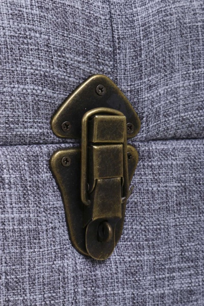 Скриня-пуф Shic B темно-сірий, 82,5х42х47 см тканина 