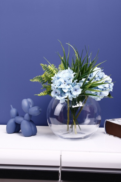 Ваза стеклянная Wrzesniak Glassworks 17-1194A 25 см прозрачная 