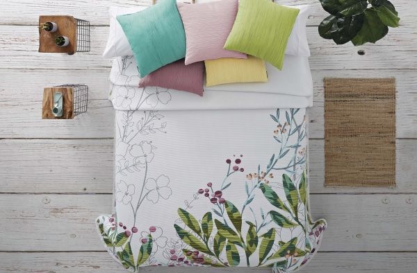 Покривало Vega DJ637/05 235x270 см Manterol білий із чорним 