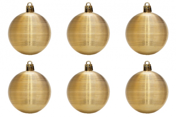 Набор елочных шаров Девилон 891701 d60 мм 6 шт./уп. 