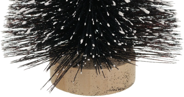 Ялинка декоративна настільна чорна 13x30 см