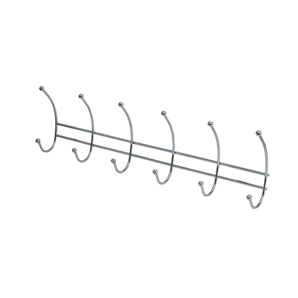 Вешалка  Arino гардеробная W4064A 6 крючков хром