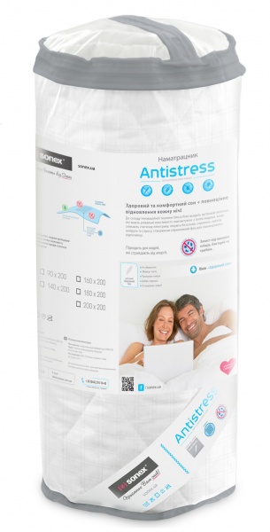 Наматрацник Sonex Antistress Карбон 90x200 см 