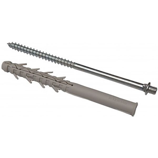 Шуруп з дюбелем RAINWAY 160 мм металік/суперхром 