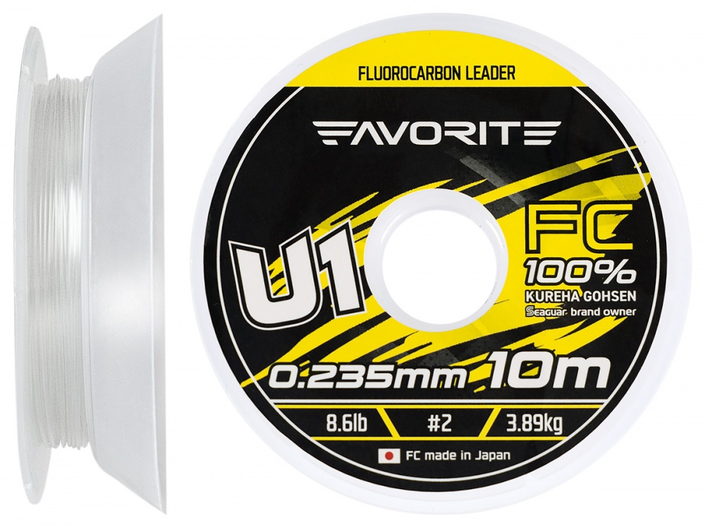 Флюорокарбон Favorite 10 м 0,24 мм 3,89 кг U1 FC