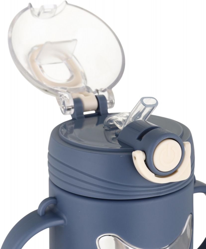 Пляшка для води SELIYA 420 мл з соломинкою та ремінцем колір в асортименті