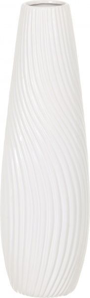 Ваза Вершина 13х41 см белая
