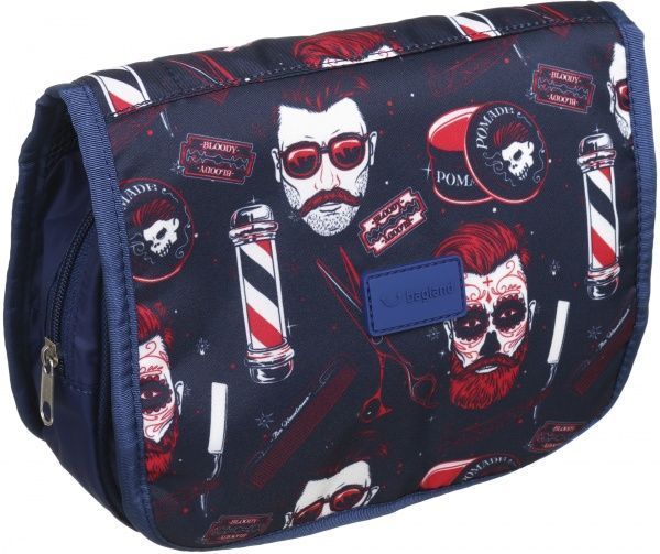 Косметичка Bagland Тревел Barber темно-синий с красным 