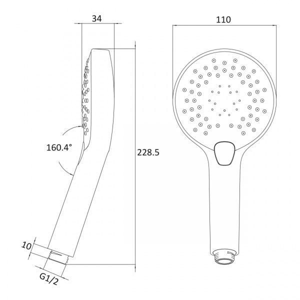 Лійка для душу Imprese W110T3 