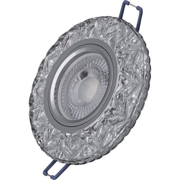 Светильник точечный Hopfen с подсветкой MR16 3 Вт GU5.3 4500 К прозрачный/хром CR 0616 LED 3W 