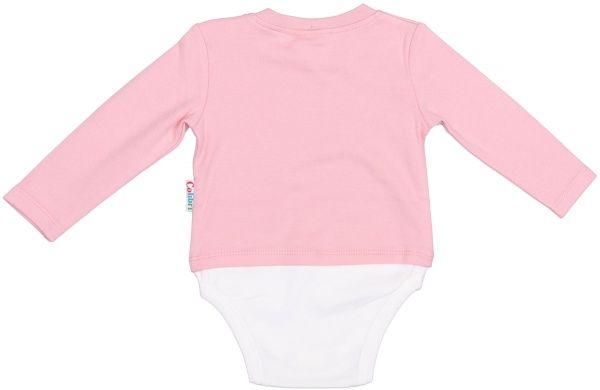 Боди Colibrі с длинным рукавом UNICORN р.86 коралловый/бежевый CLG004 