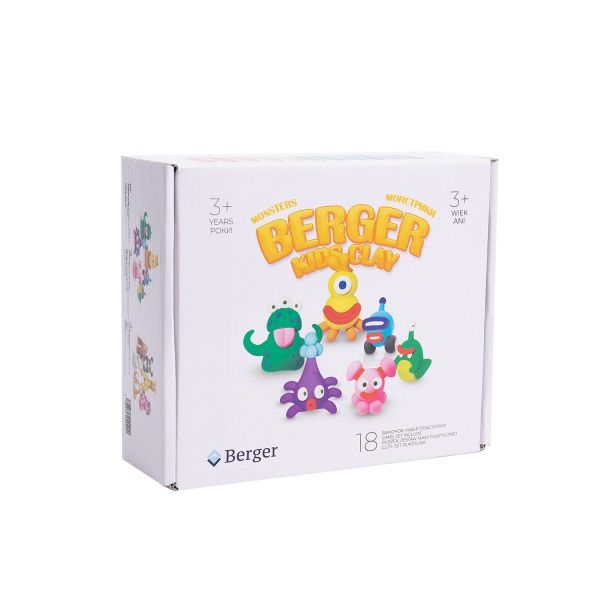 Набір маси для ліплення Berger Kids Clay Монстри