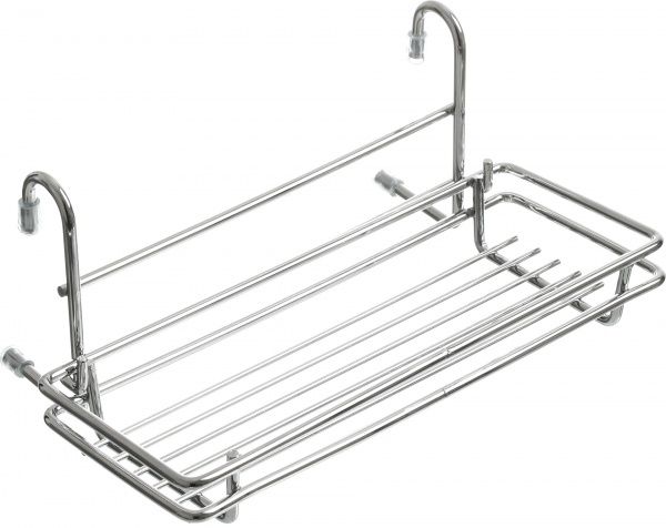 Полиця на рейлінг Sakura® KS-2046 одинарна мала 260х155х110 мм хром
