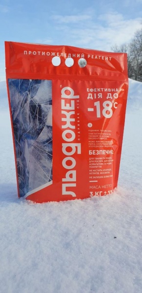 Противогололедный реагент Льодожер 3 кг