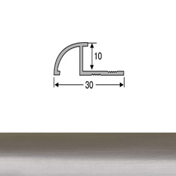 Порожек алюминиевый ОАП анодированный TIS 2700 мм полированный