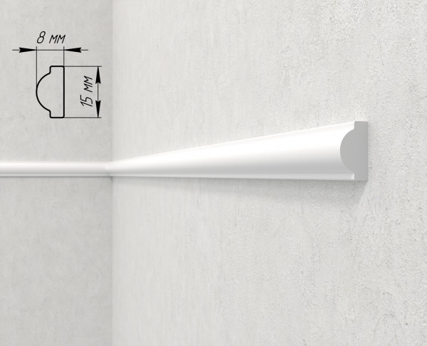 Молдинг Dellos Baget 130-20 2000x8x15мм 