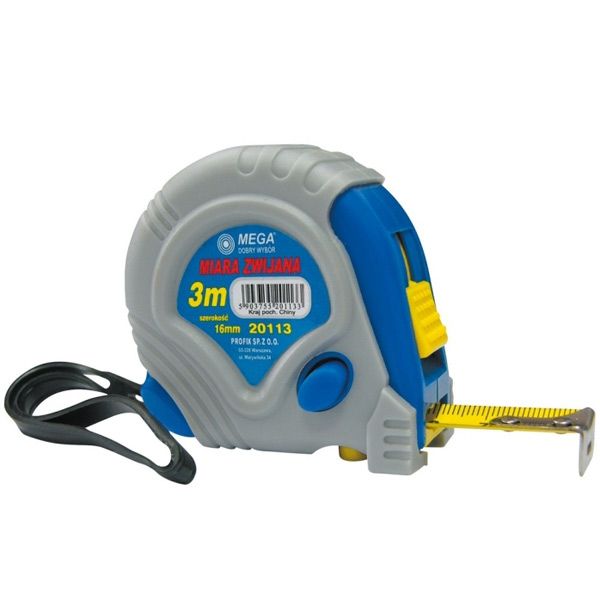 Рулетка Mega 20113 16 мм 3 м