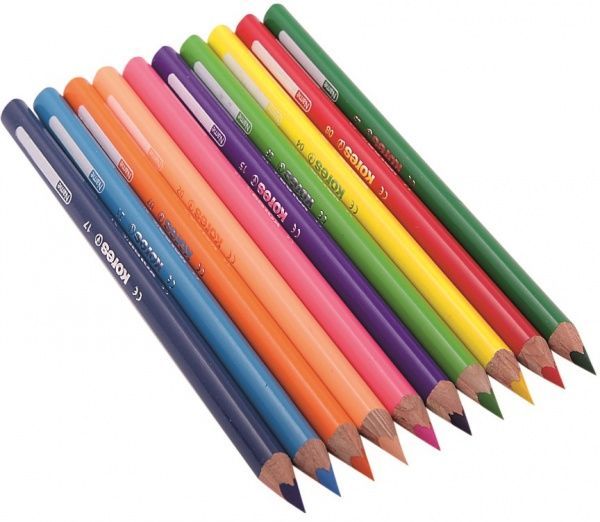 Олівці кольорові Jumbo K93512 12 шт. Kores