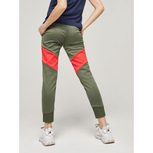 Брюки Tommy Hilfiger Sport BLOCKED POLY PANT CUFF LOGO S10S100254302 р. XS оливковый