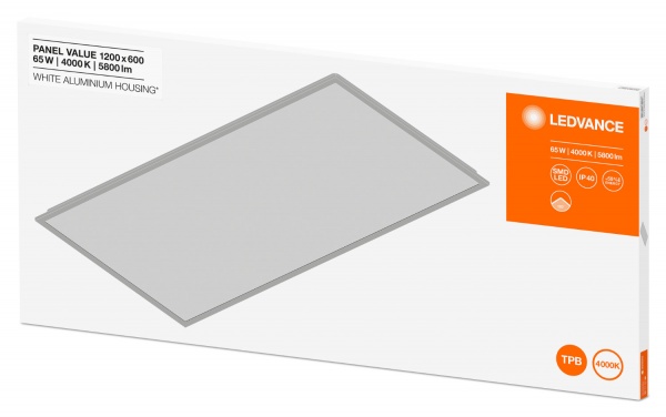 Світильник адміністративний LED Ledvance Panel Value 65 Вт IP40 білий 