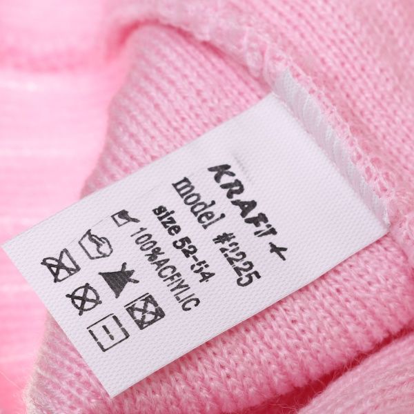 Шапочка дитяча для дівчинки Luna Kids р.52 бузковий із рожевим 2225 