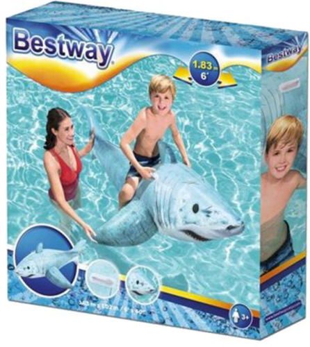 Матрас Bestway надувная Акула(41405) 183х102 см разноцветный