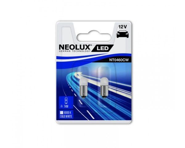 Лампа светодиодная LED Neolux T4W LED 0.5W BA9S BA9S 12 В 4000 К