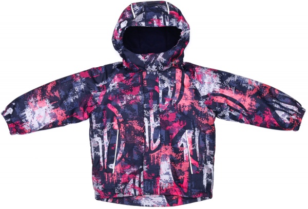 Комплект детской одежды для девочек Reima 4681 фуксия-темно-синий рост 110 с принтом 723732.9 