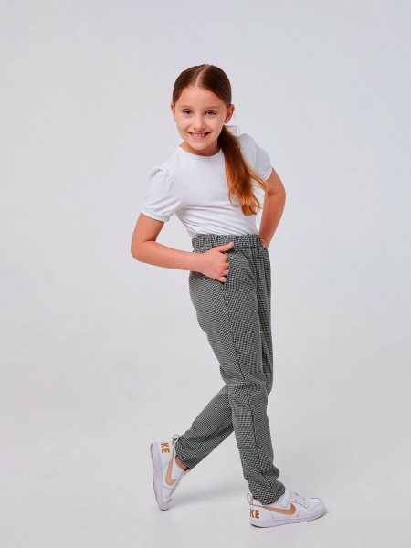 Брюки Smil 115537 р.134 черный с белым 