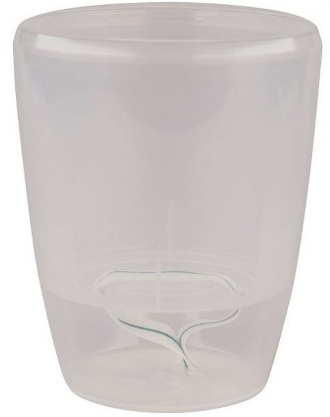 Вазон пластиковый Santino Орхидея TWIN круглый 2л прозрачный 