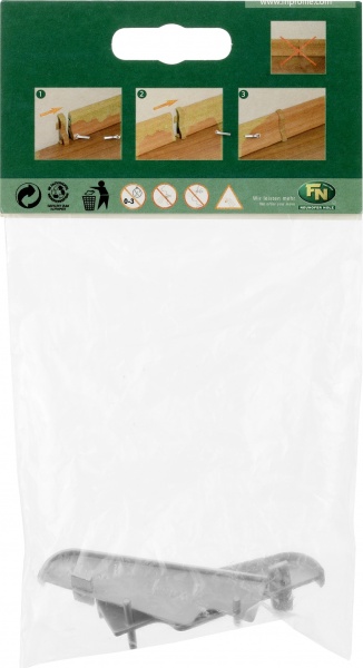 Комплект соединителей FN Neuhofer Holz серебро 20х90х120 мм 