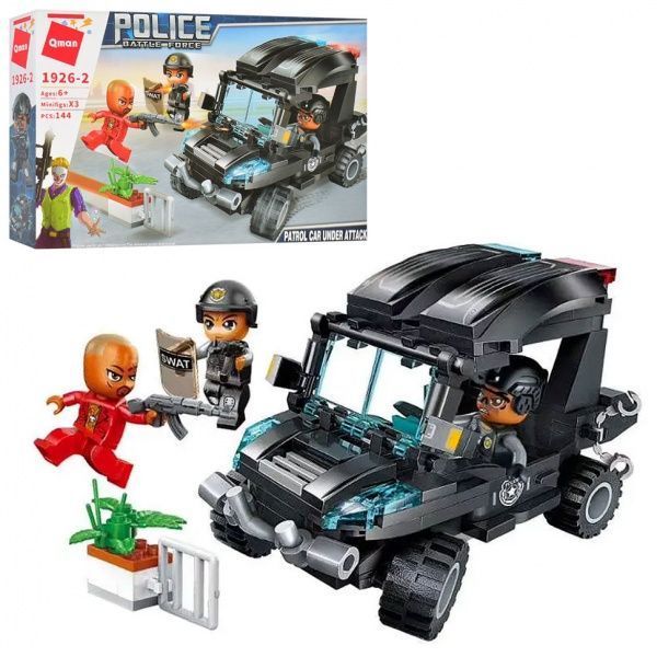 Конструктор Qman 1926-2 полиция машина фигурки ODT100415