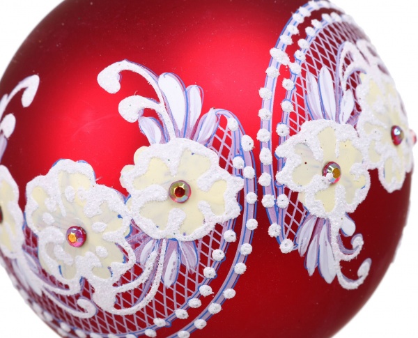 Куля новорічна Декор-престиж d 80 мм в асортименті