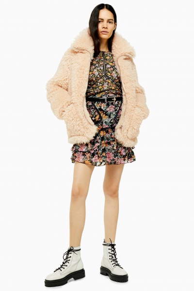 Куртка TopShop JACKETS CASU 11A14Q-CRM р.XS бежевый