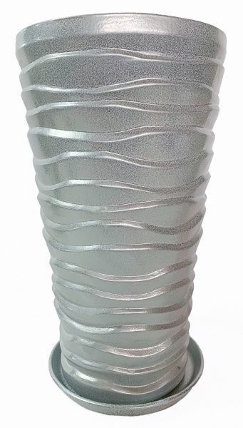 Горщик Пальма світле срібло 29 л срібний 