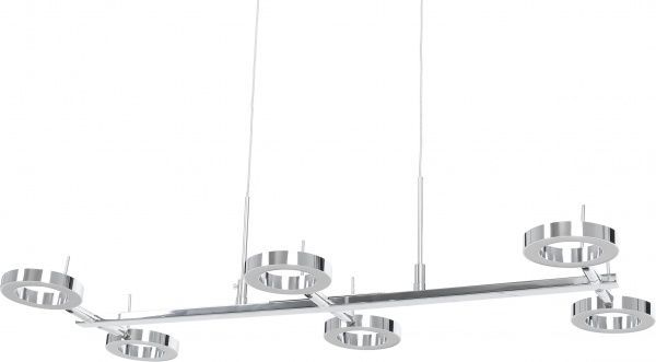 Люстра подвесная Интеркласс НСБ 04-6хХХ-310 6x4,5 Вт хром MD8065-6 