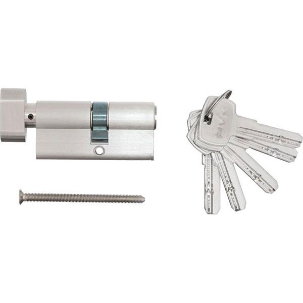 Цилиндр MVM Р6Р 30x40 ключ-вороток 70 мм матовый никель P6Р40Т/30