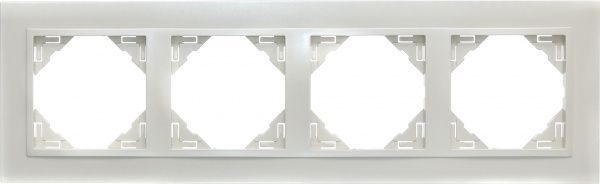 Рамка чотиримісна Efapel ANIMATO Logus універсальна металік перламутровий 90940 TPP