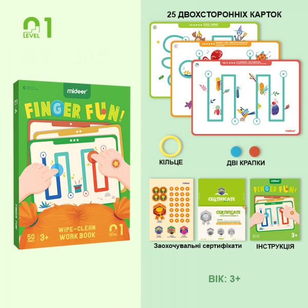 Игровой набор Mideer для рисования Веселые пальчики CT2149