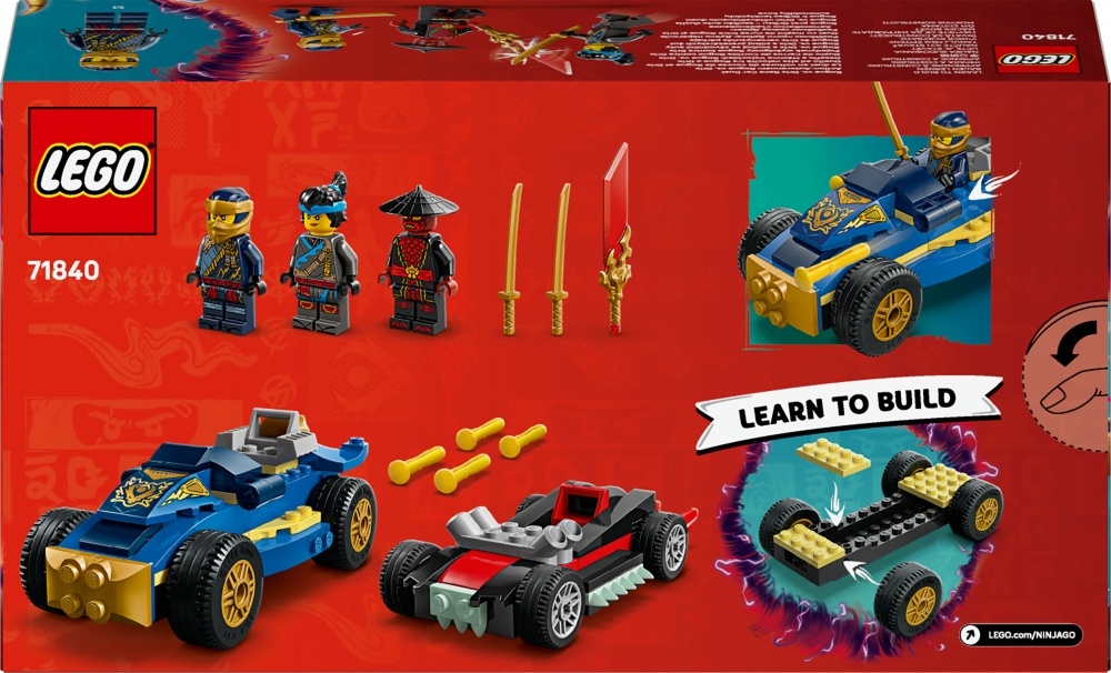 Конструктор LEGO NINJAGO Разбойник против Дрикса: Дуэль гонки 71840