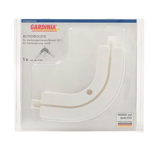 Поворот зовнійній Gardinia одинарний набірний білий 