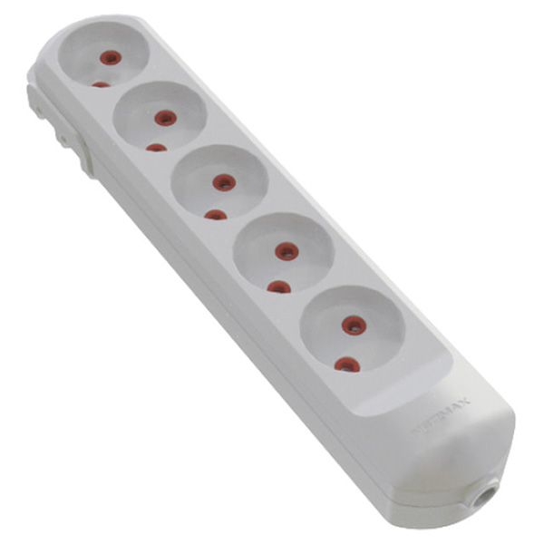 Колодка Neomax без заземления 5 гн. белый NX500500 