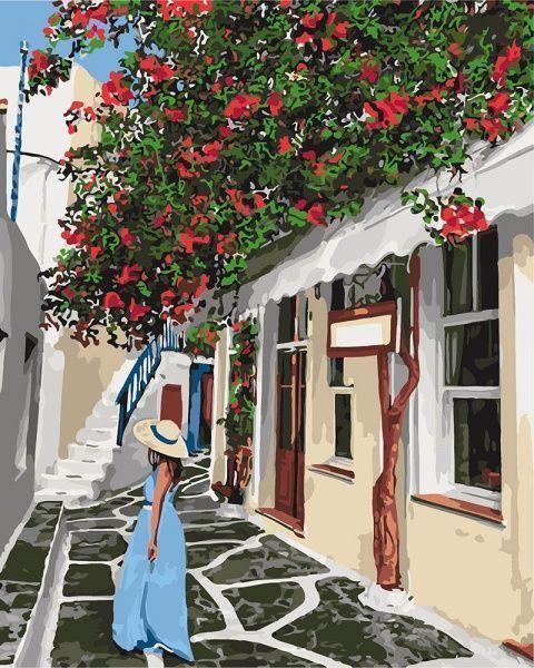 Картина за номерами Затишними вулочками Ідейка 