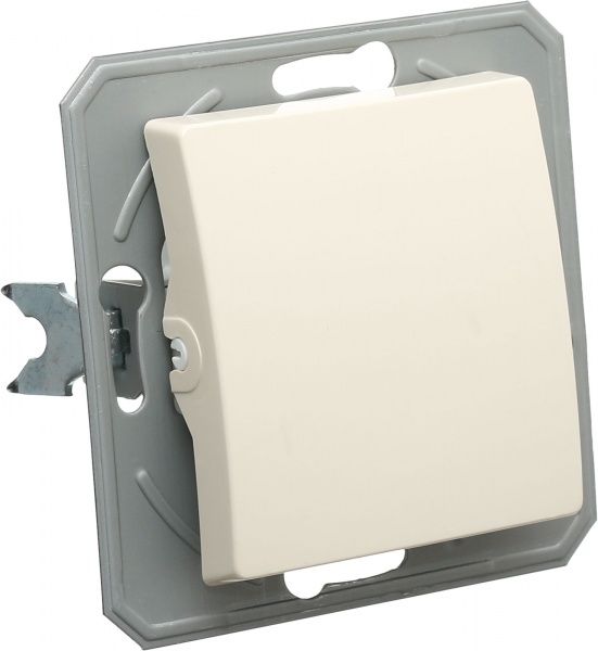 Перемикач прохідний одноклавішний TEM Ekonomik без підсвітки 10 А 250В слонова кістка SE60IWXO-U