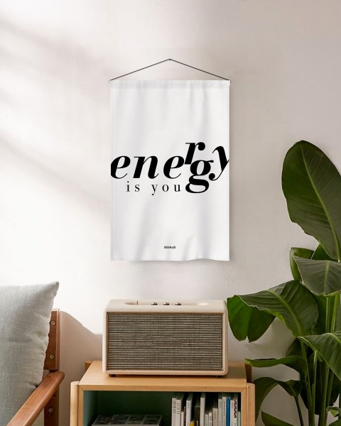 Флаг Dream&Do Flag Energy 60x40 см белый с рисунком 