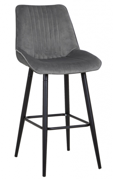 Стул барный Nowy Styl NICOLE III HN HOKER BLACK (BOX-1) (CH) PUMA-03 светло-серый 