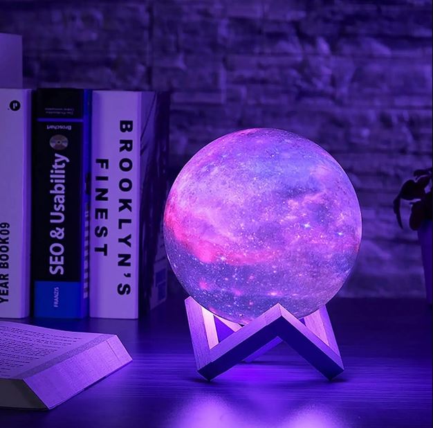 Ночник 3D Led Berger 0,5 Вт разноцветный 1039-NL-12 Galaxy 3D RGB