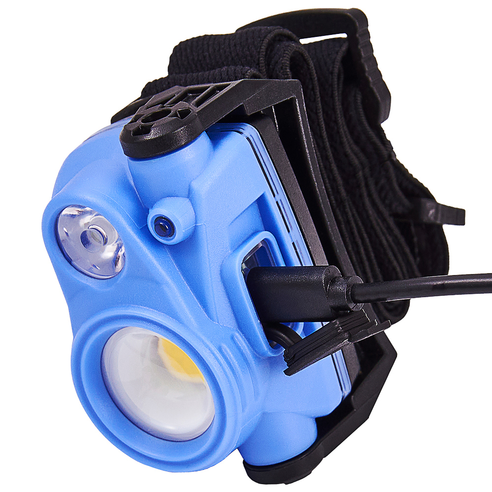 Фонарик на голову Brevia бело-сине-черный 14100WX1