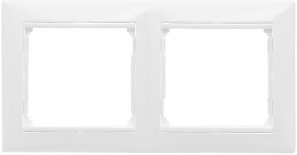 Рамка двухместная Legrand Valena горизонтальная белый 774452